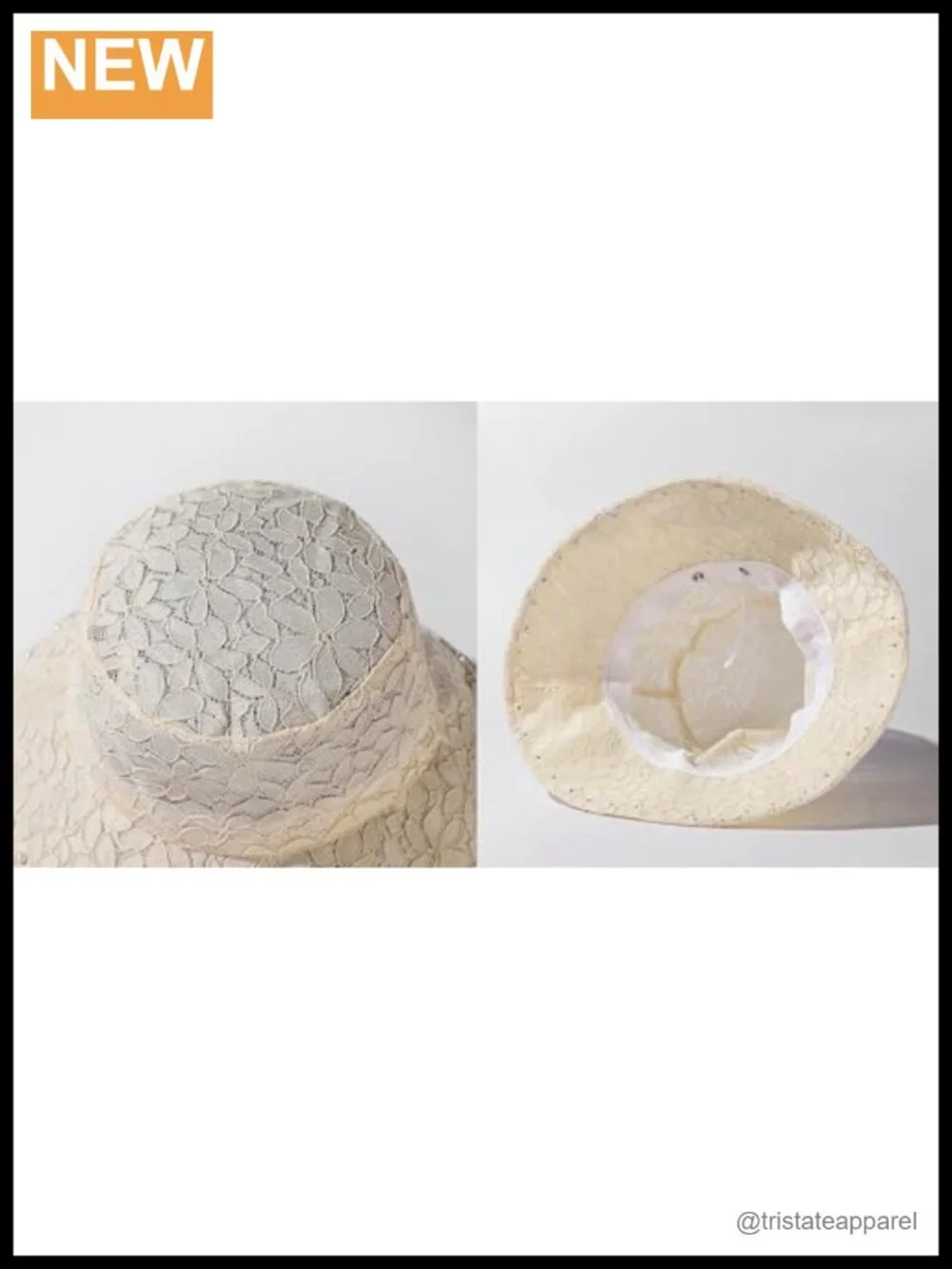 Elegant Lace Bucket Hat with Wide Brim, Sun Protection & UV Shade for Beach